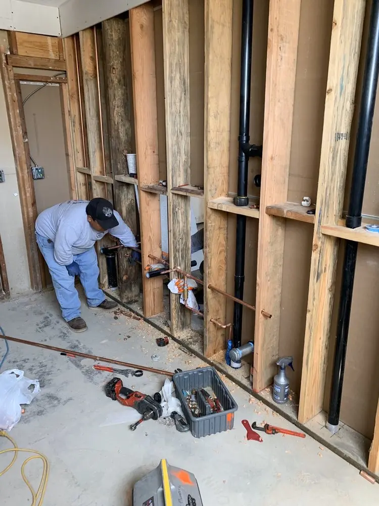 Commercial rough-in plumbing for Gas Line Repair in North Lake